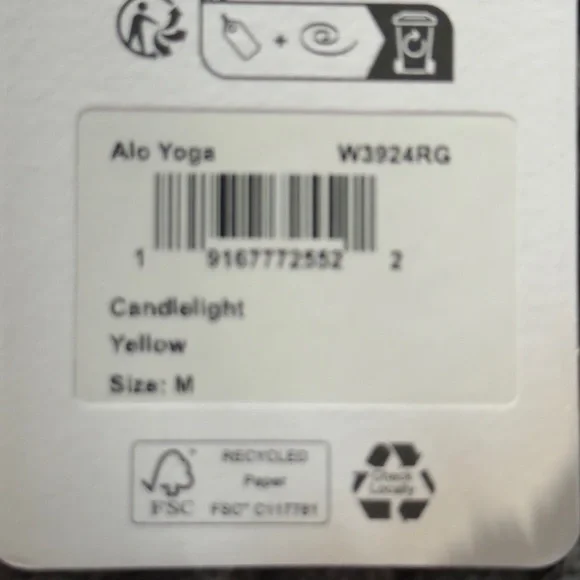 New color drop! Alo Candlelight yellow Accolade Croppd sweatshirt